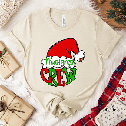 Santa Crew Mascots - Mustangs Shirt