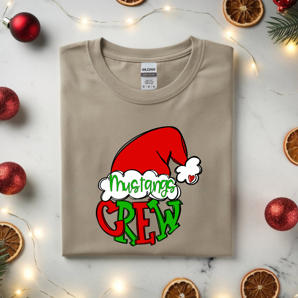 Santa Crew Mascots - Mustangs Shirt
