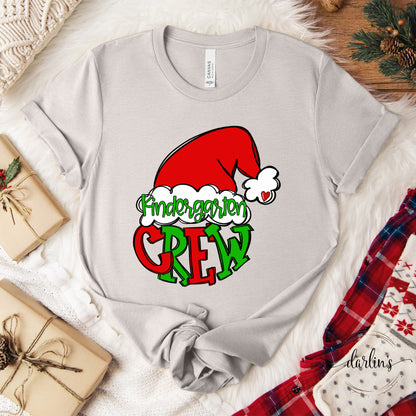 Santa Crew Grade Levels Customizable Shirt