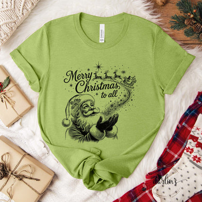 Santa Wishes Shirt - Black Lettering