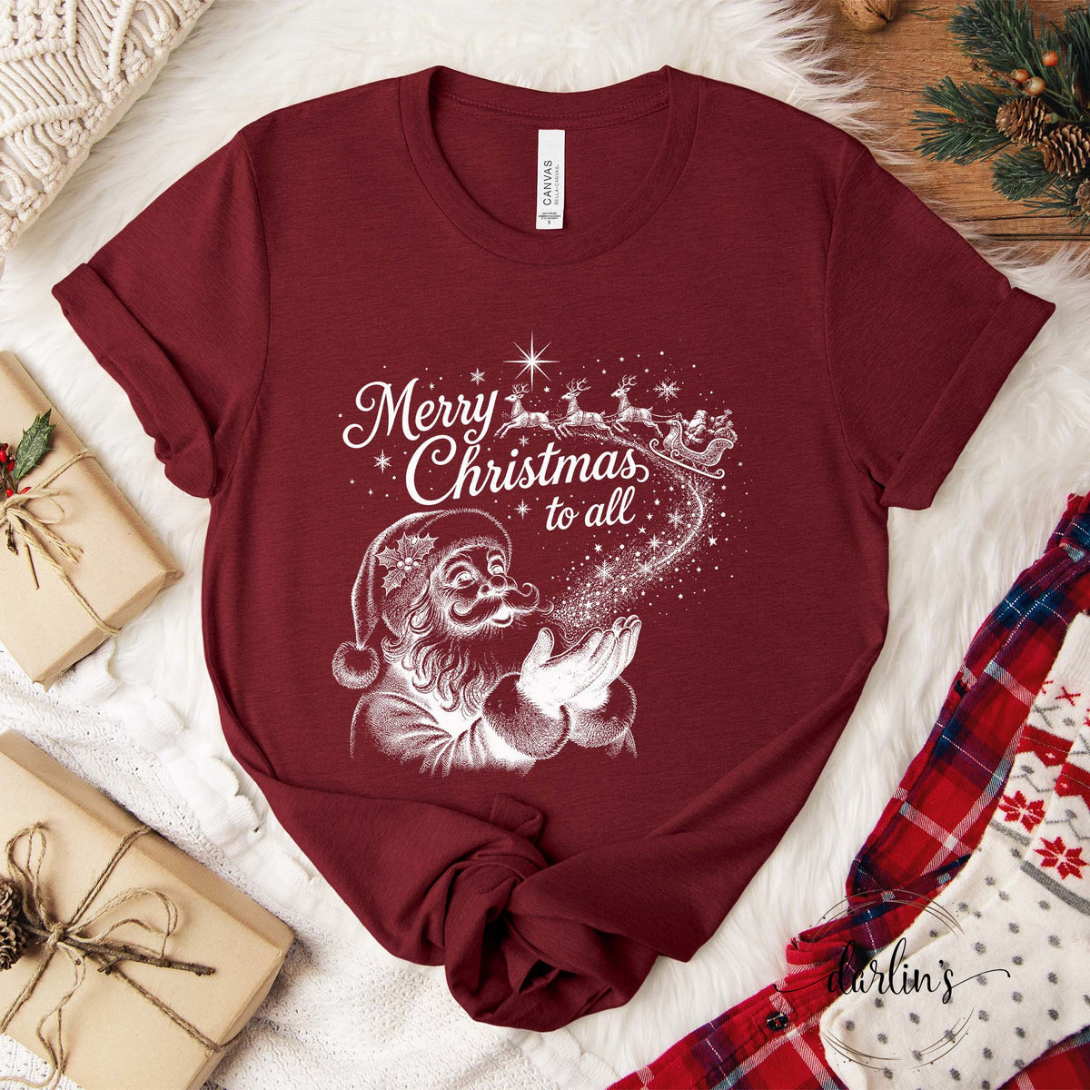 Santa Wishes White Shirt
