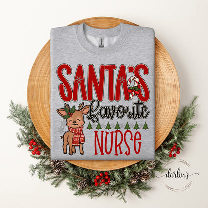 Santa's Favorite OCCUPATIONS Customizable Shirt