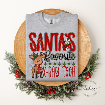 Santa's Favorite OCCUPATIONS Customizable Shirt