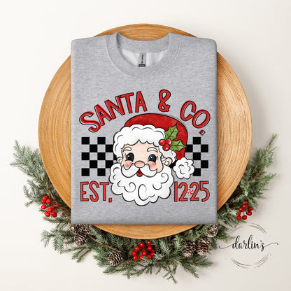 Santa And Co Est 12 25 Shirt