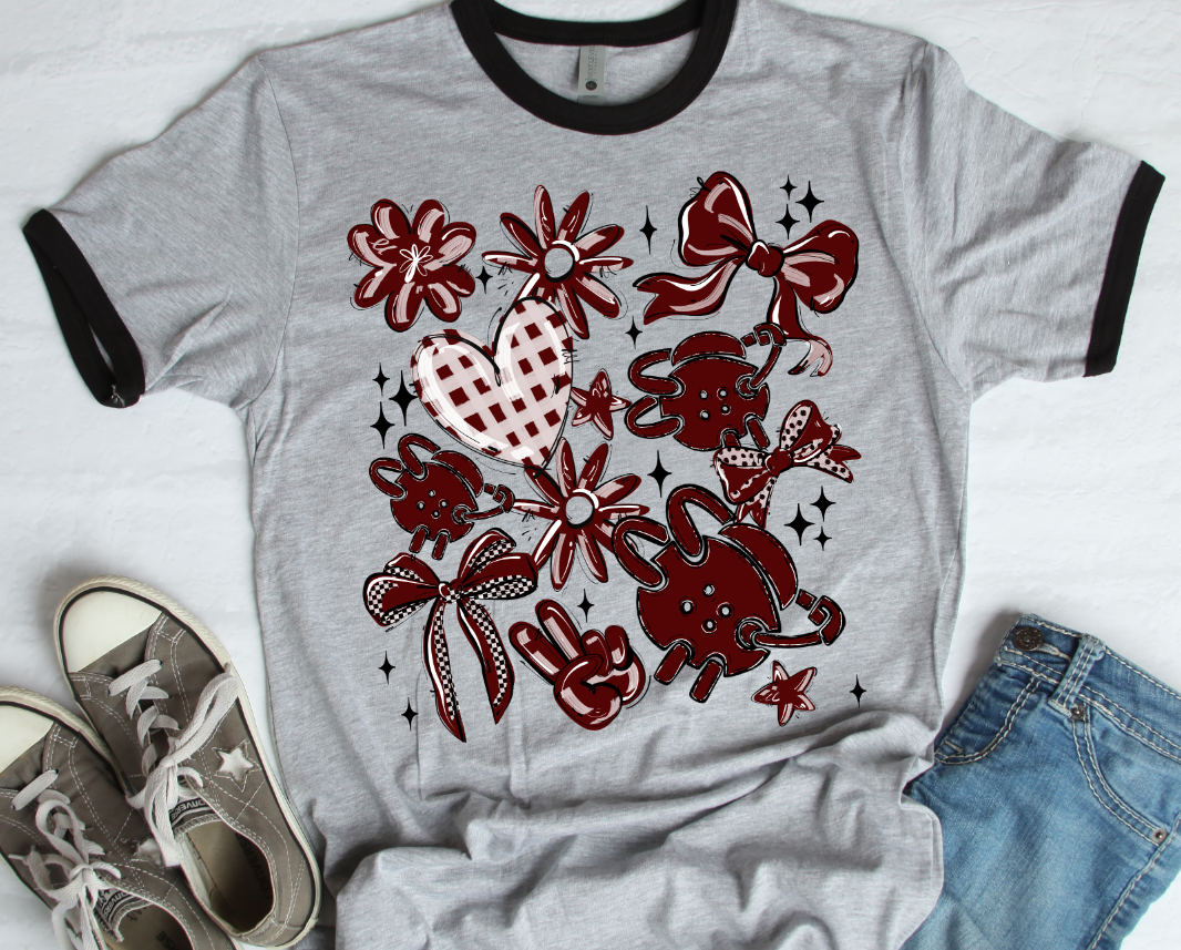 Play Ball Wrestling Collage - 16 Colors Available