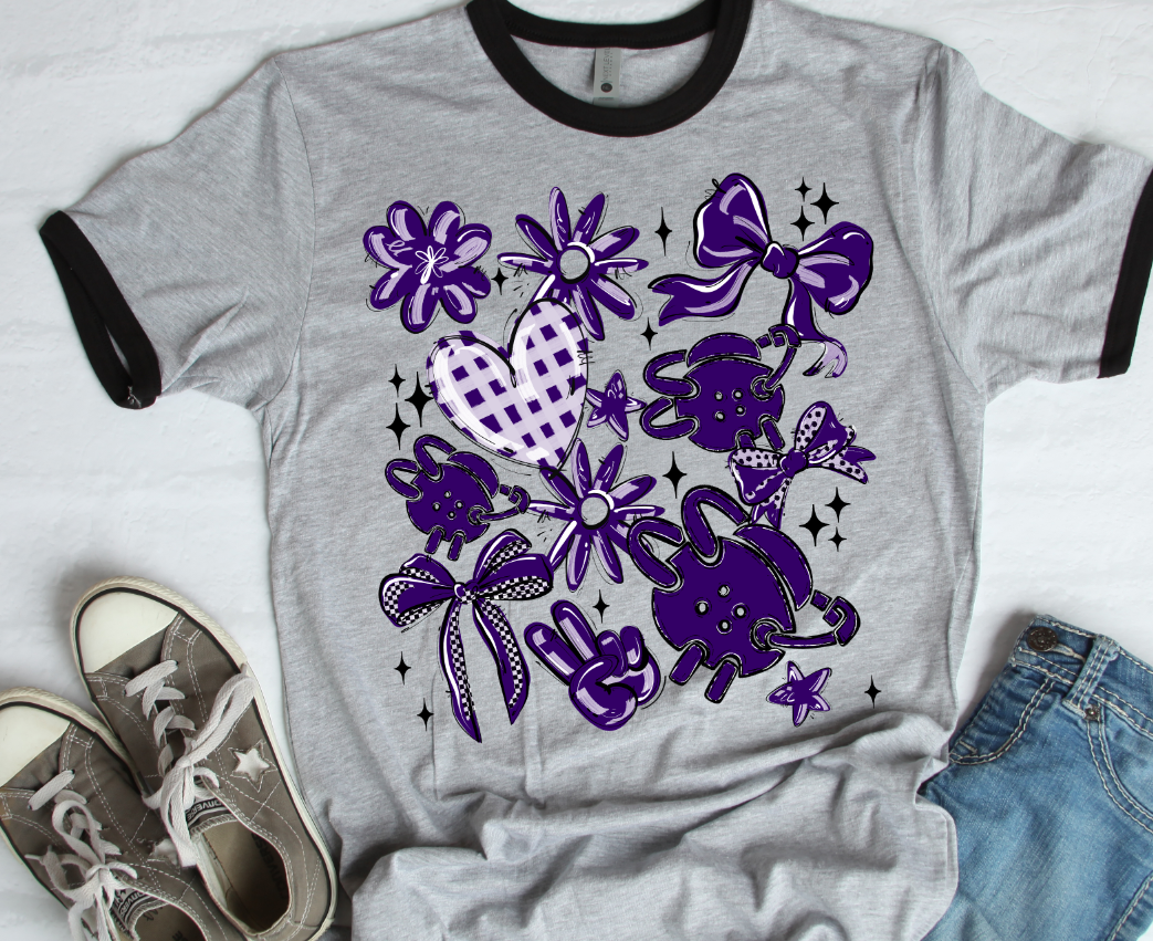 Play Ball Wrestling Collage - 16 Colors Available