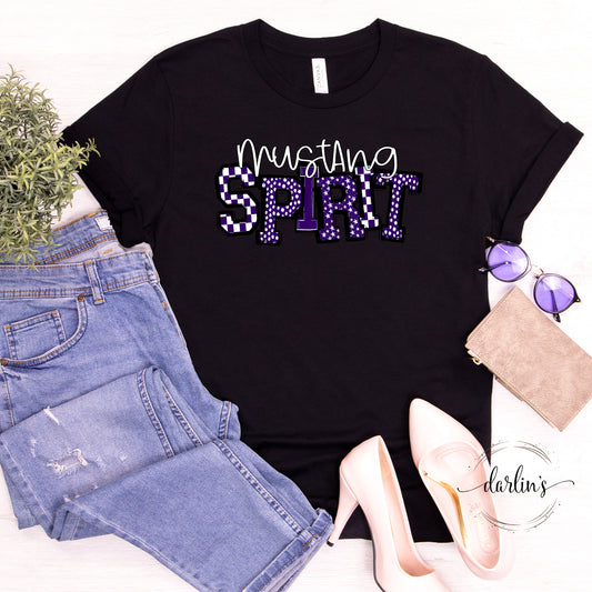 So Sporty Spirit Mustang Purple Shirt