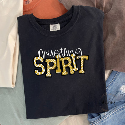 So Sporty Spirit Mustang Vegas Gold Shirt