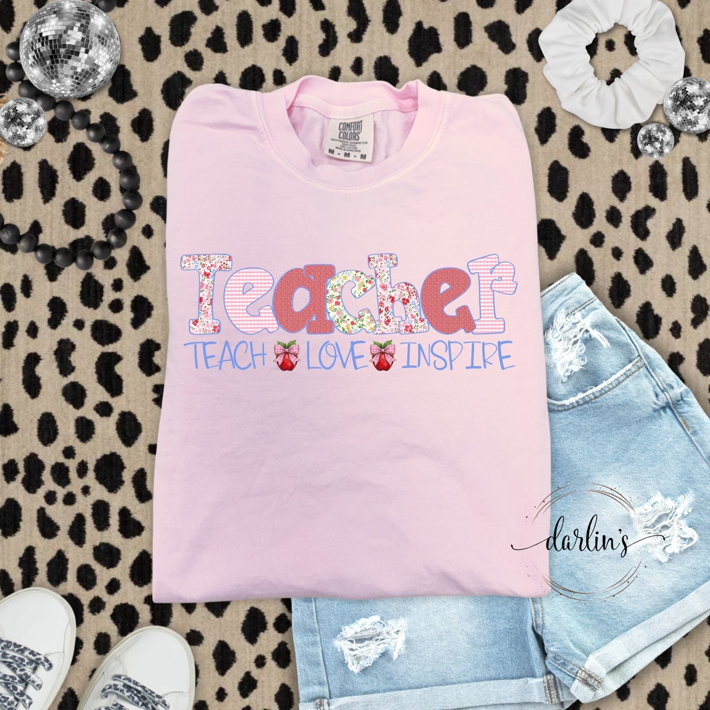 Teacher Teach Love Inspire Shirt