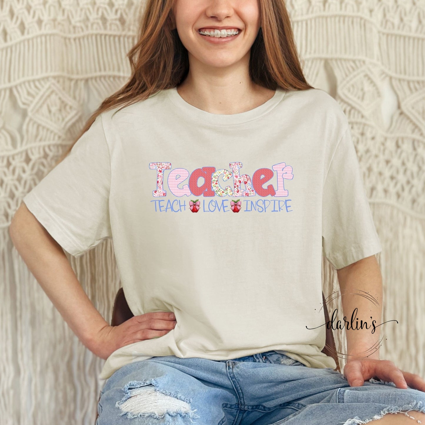 Teacher Teach Love Inspire Shirt
