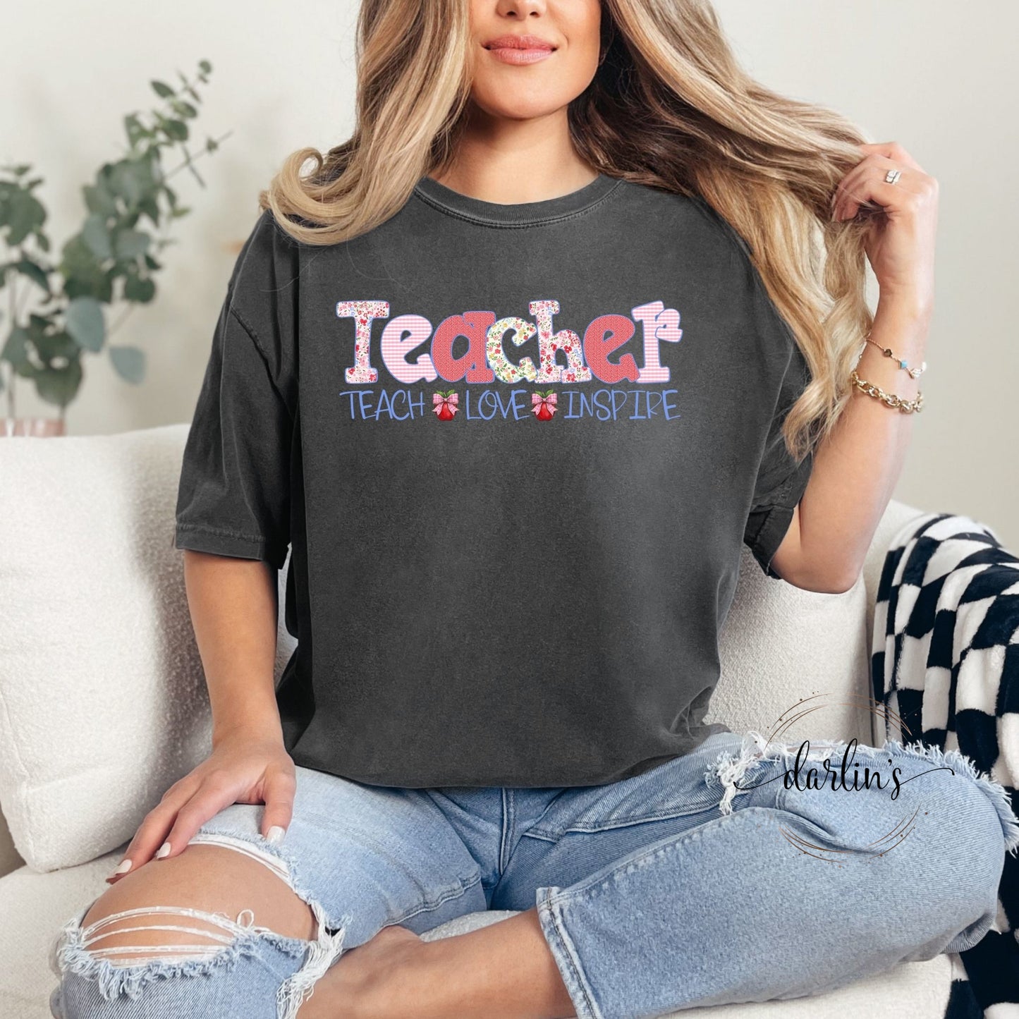 Teacher Teach Love Inspire Shirt