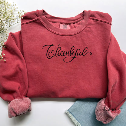 Thankful Lettering Only Shirt
