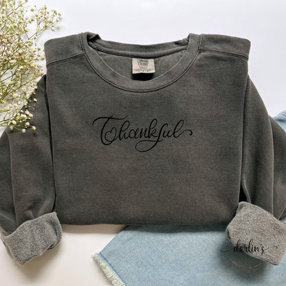 Thankful Lettering Only Shirt