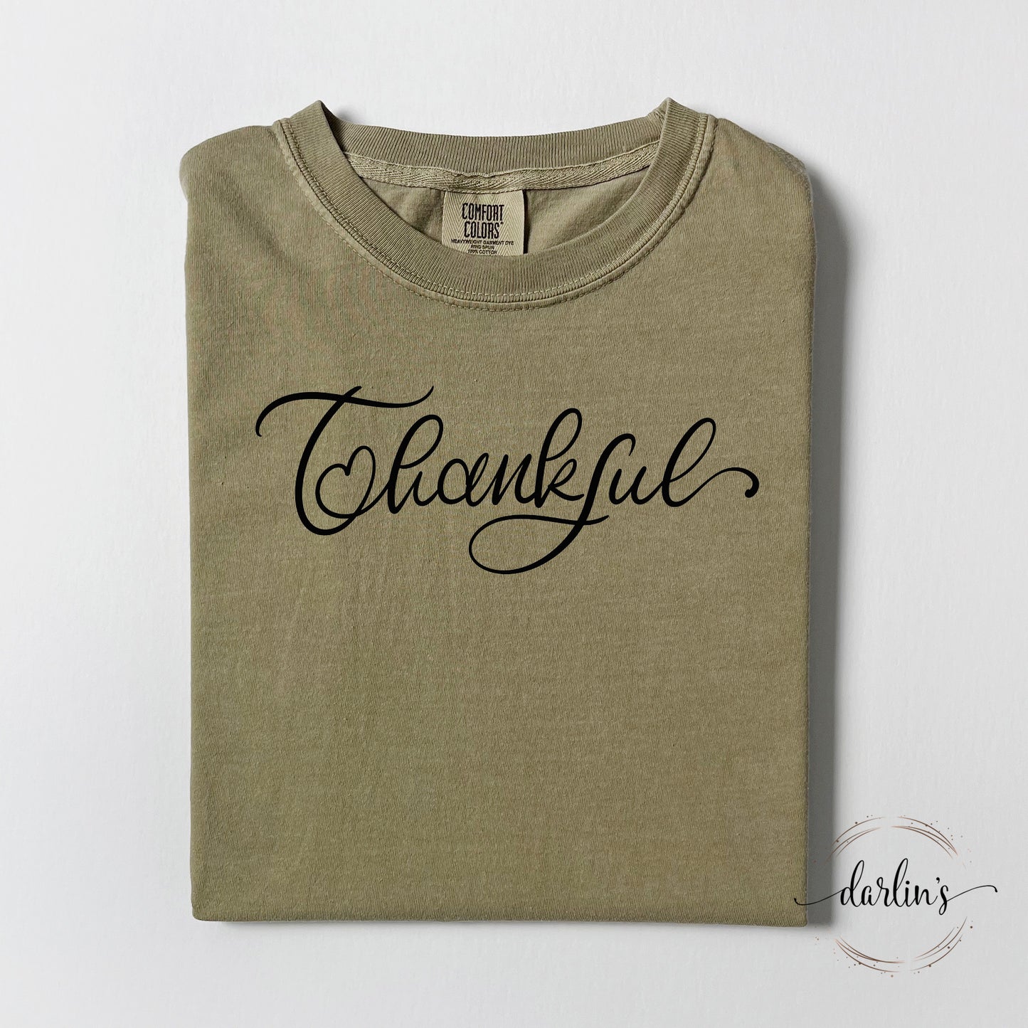 Thankful Lettering Only Shirt