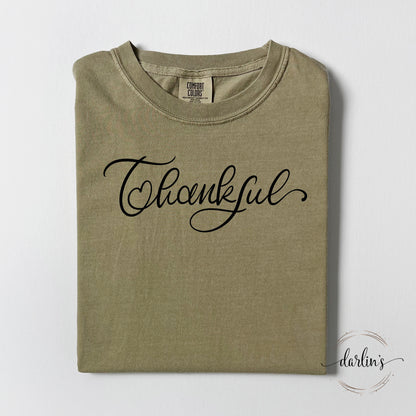 Thankful Lettering Only Shirt