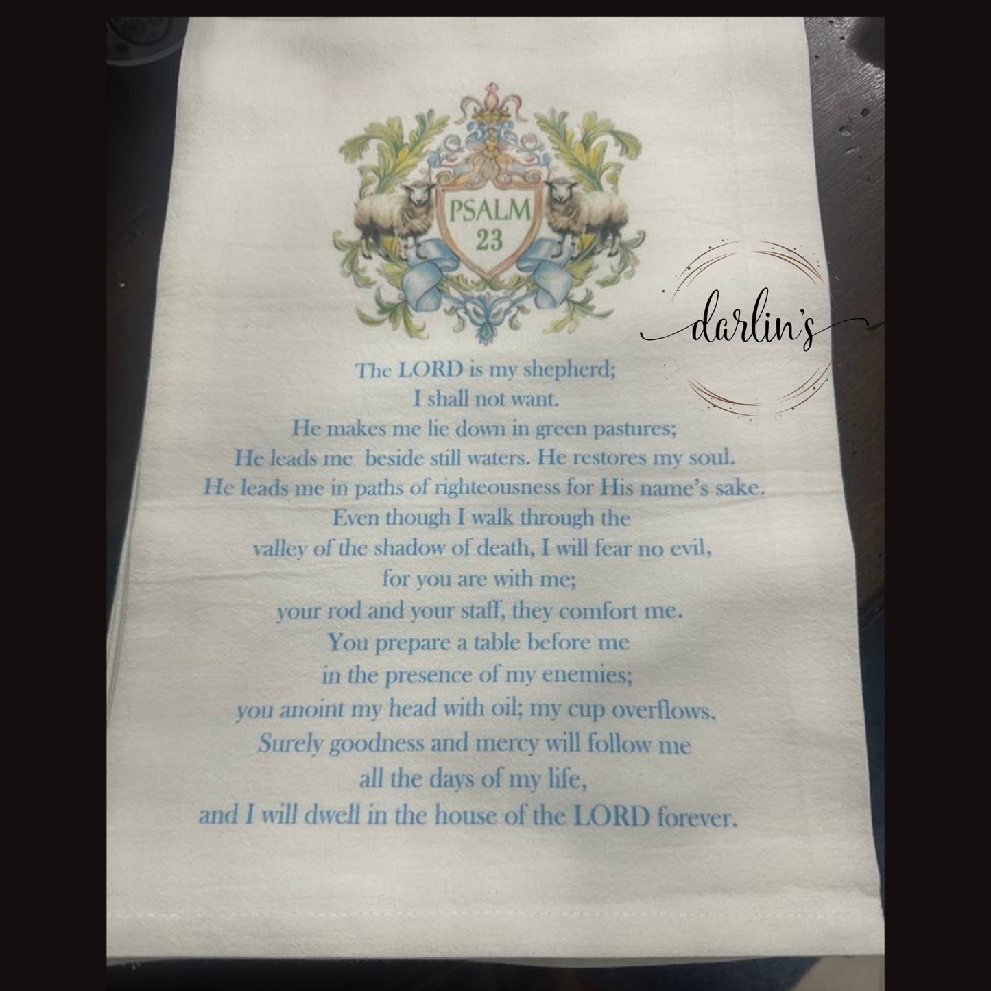 The Lord Is My Shepherd - Kitchen Towel