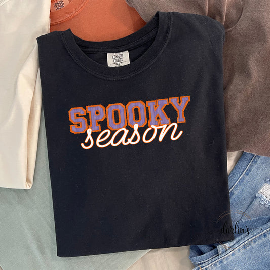 The Prepster - Spooky Season - Purple & Orange Shirt