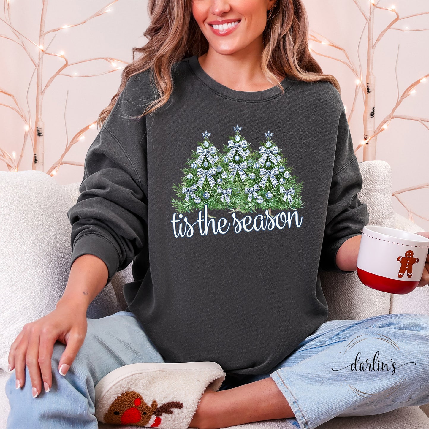 Tis The Season Blue Bows Shirt