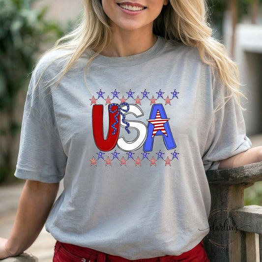 USA Star Border Shirt