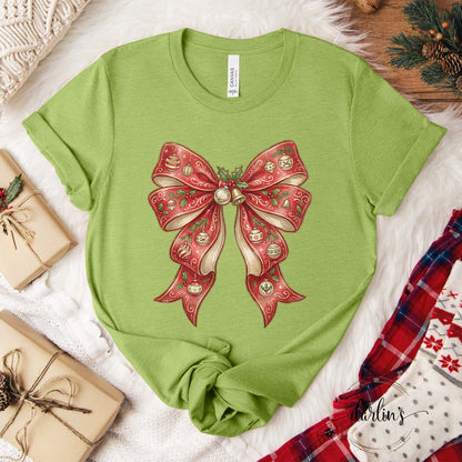 Vintage Christmas Bow Shirt