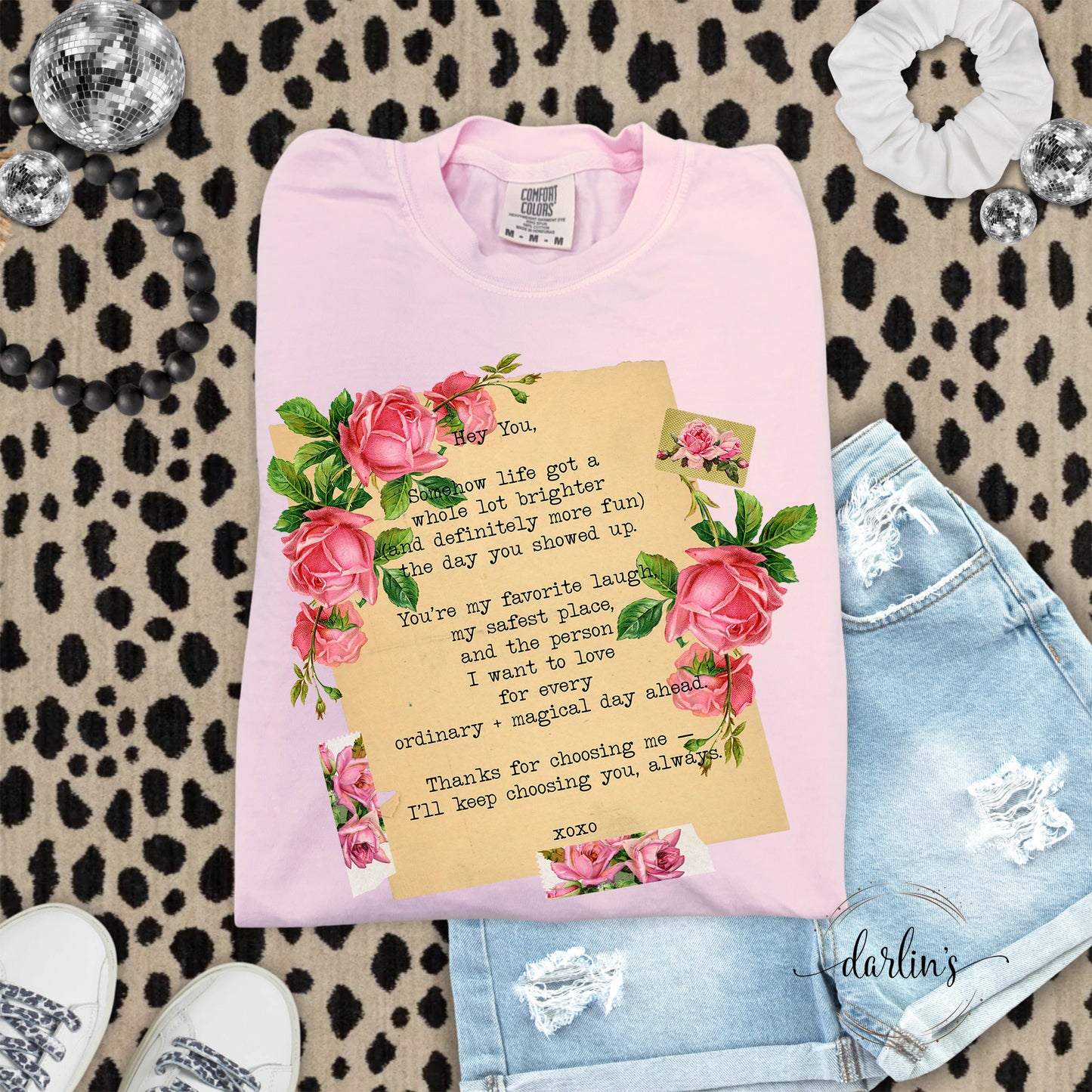 Vintage Pillow Love Letter Stock Shirt