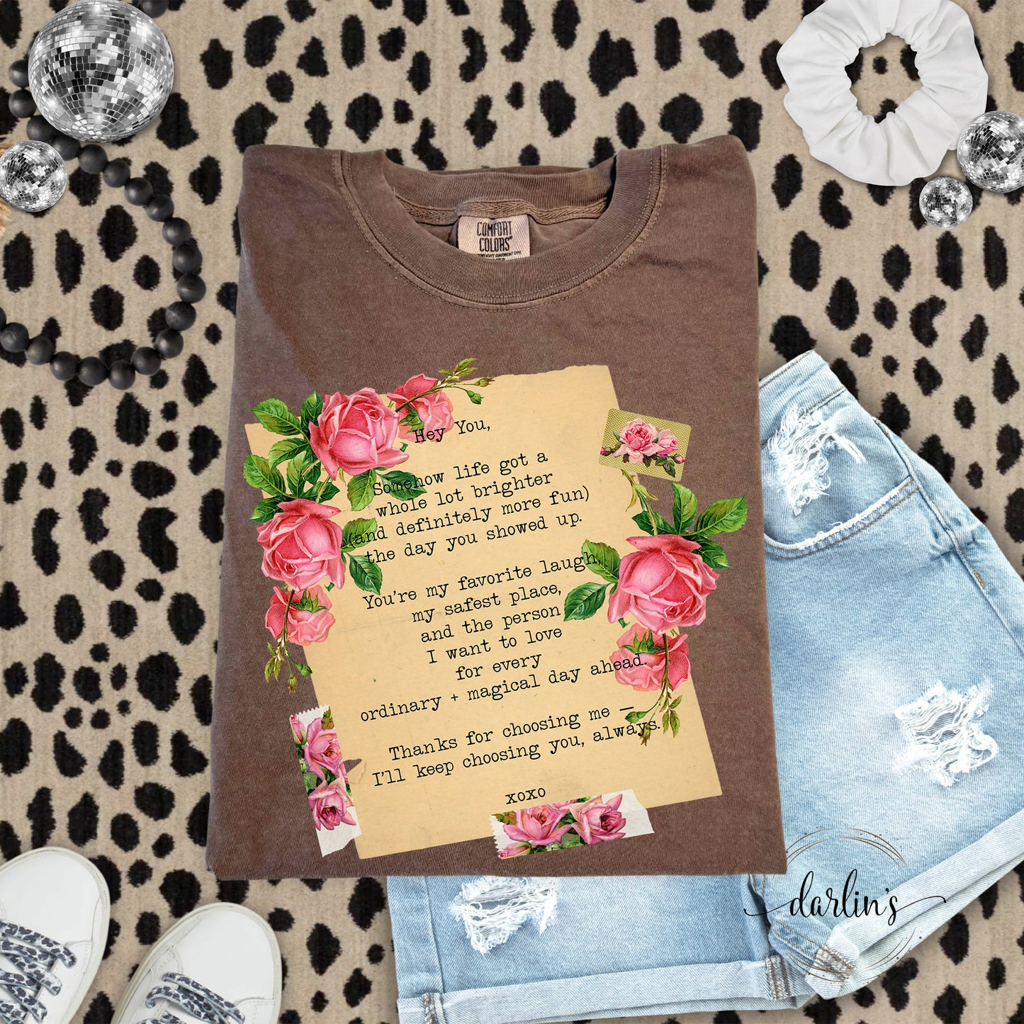 Vintage Pillow Love Letter Stock Shirt