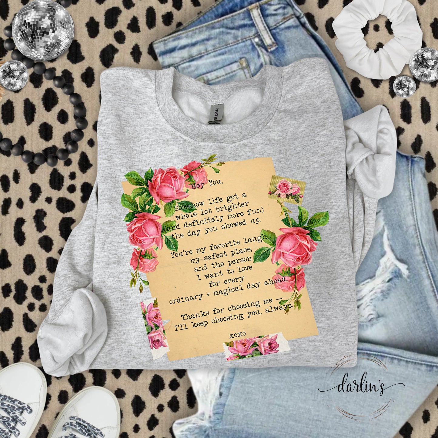 Vintage Pillow Love Letter Stock Shirt