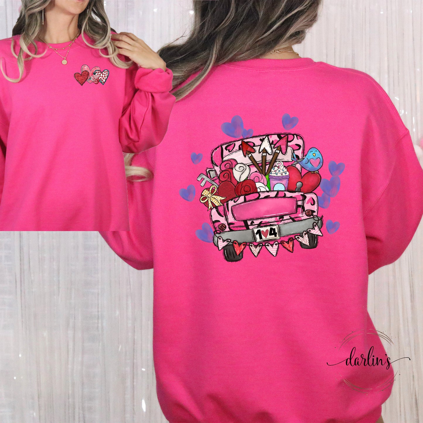 Valentine Truck With Vday Pocket Shirt