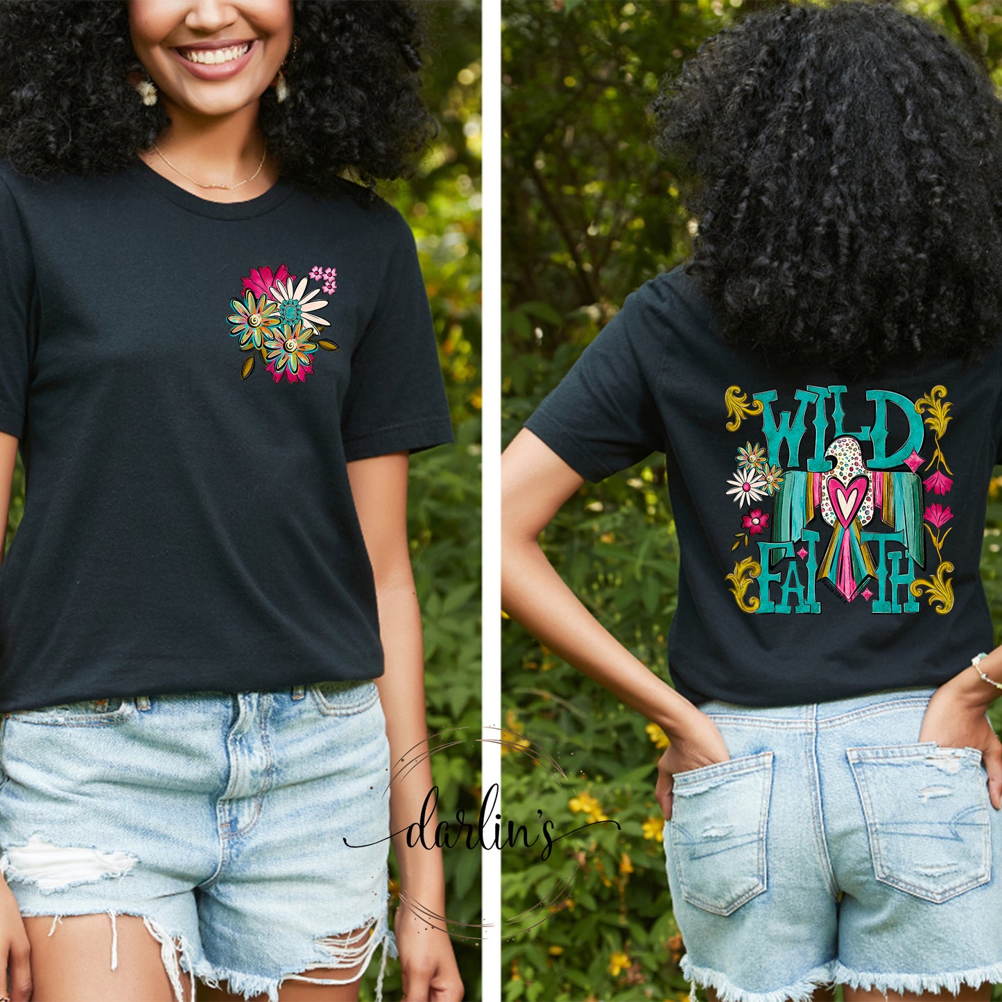 Wild Faith With Pocket Design Shirt