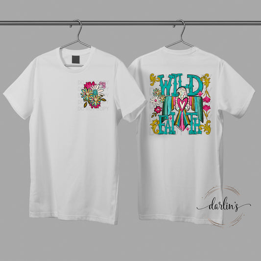 Wild Faith With Pocket Design Shirt