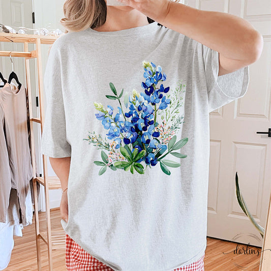 Watercolor Bluebonnets Shirt
