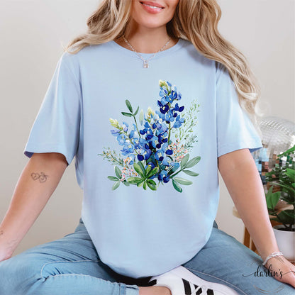 Watercolor Bluebonnets Shirt