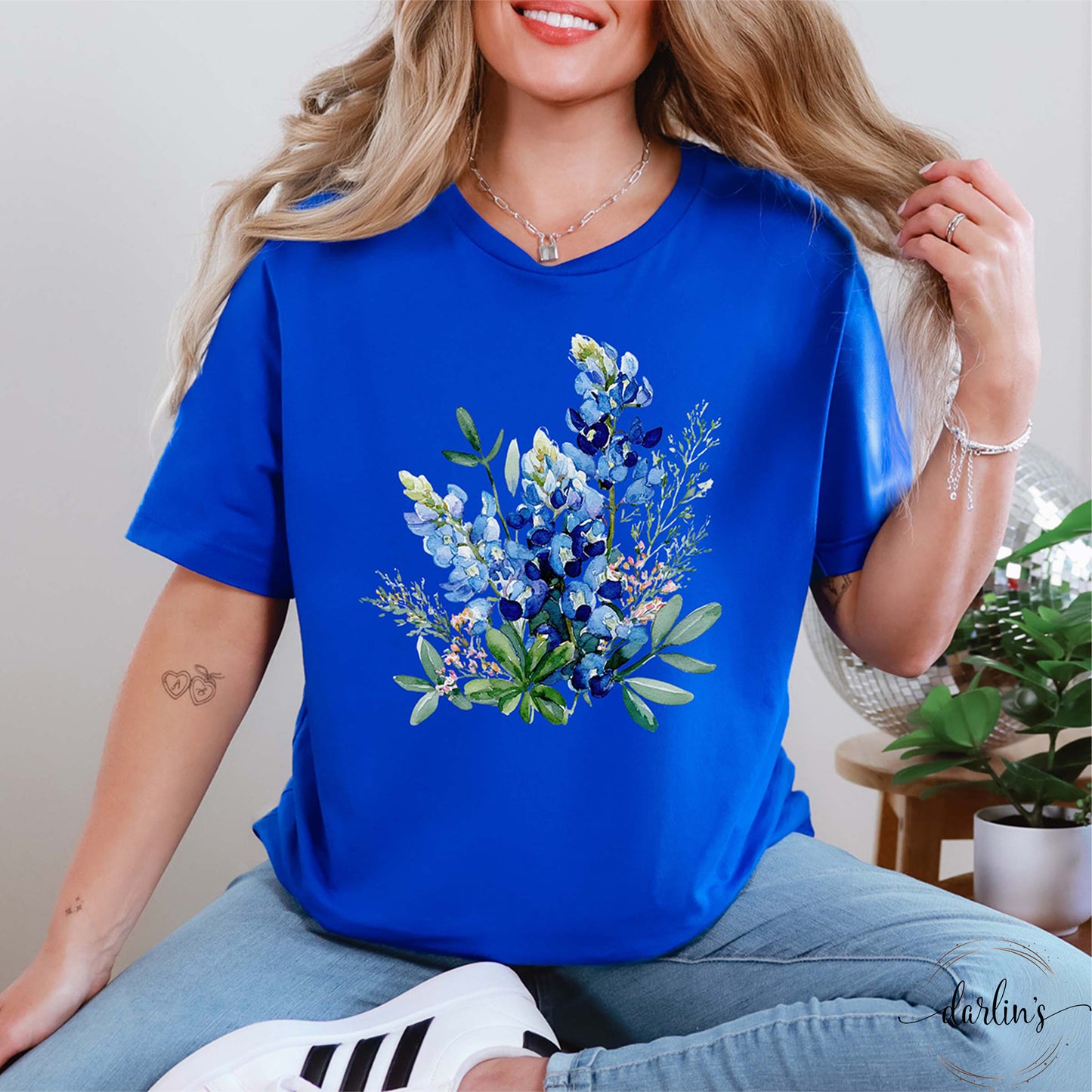 Watercolor Bluebonnets Shirt