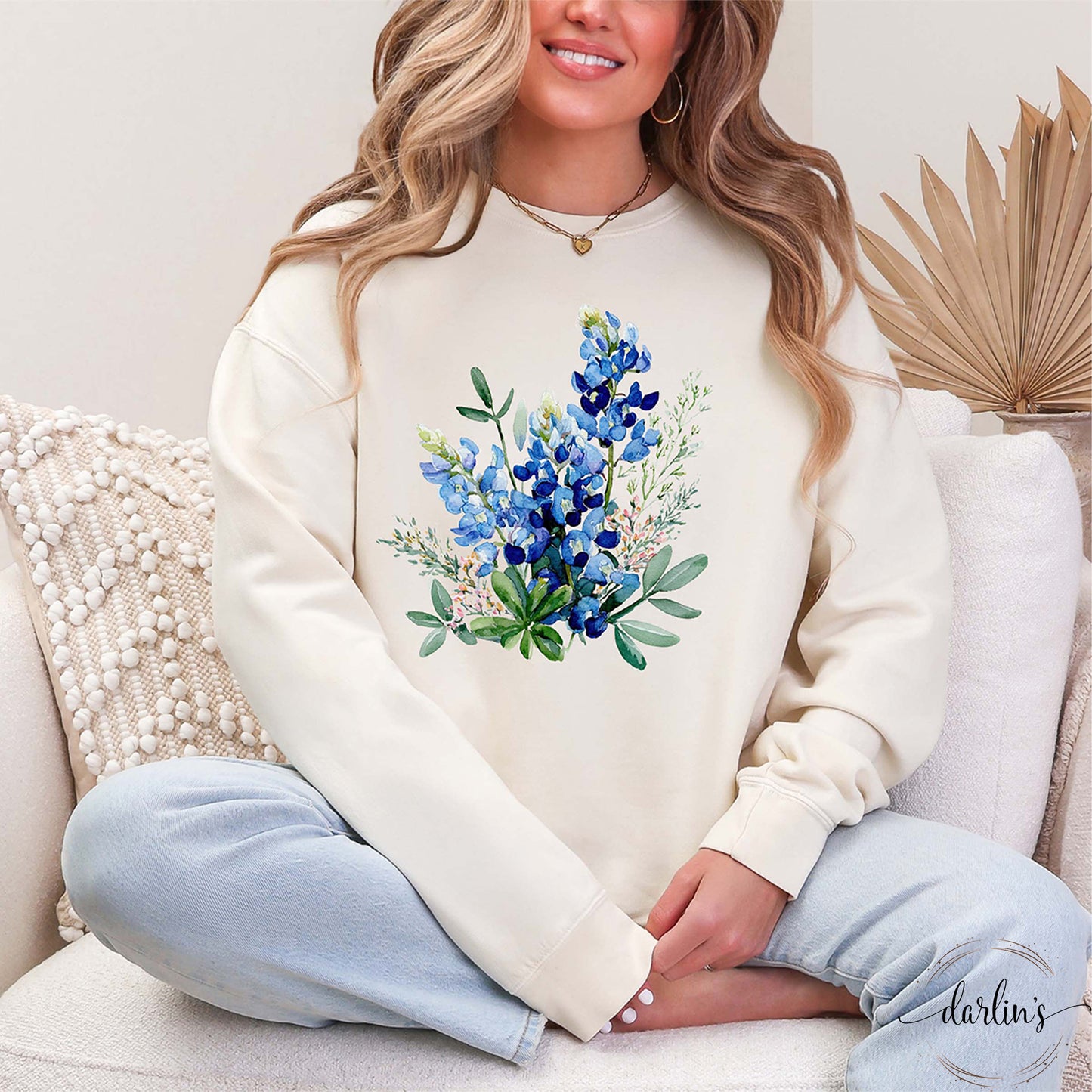 Watercolor Bluebonnets Shirt
