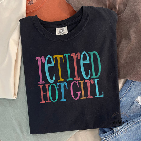 Watercolor Retired Hot Girl