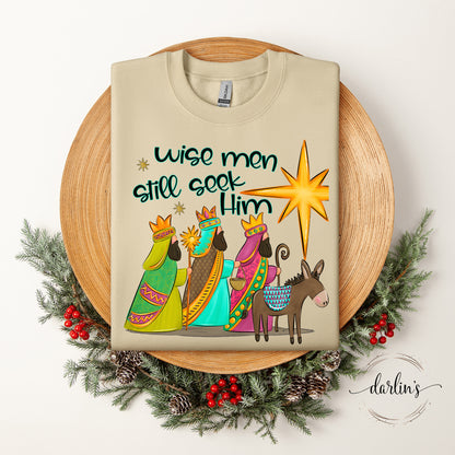 Wise Men Still Seek Him No Glow Stars Shirt