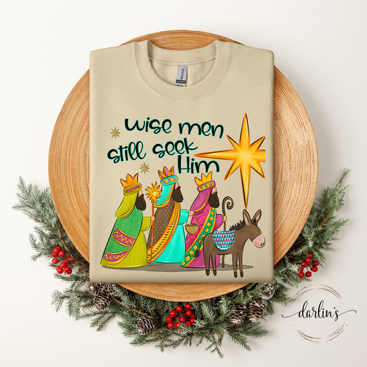 Wise Men Still Seek Him No Glow Stars Shirt