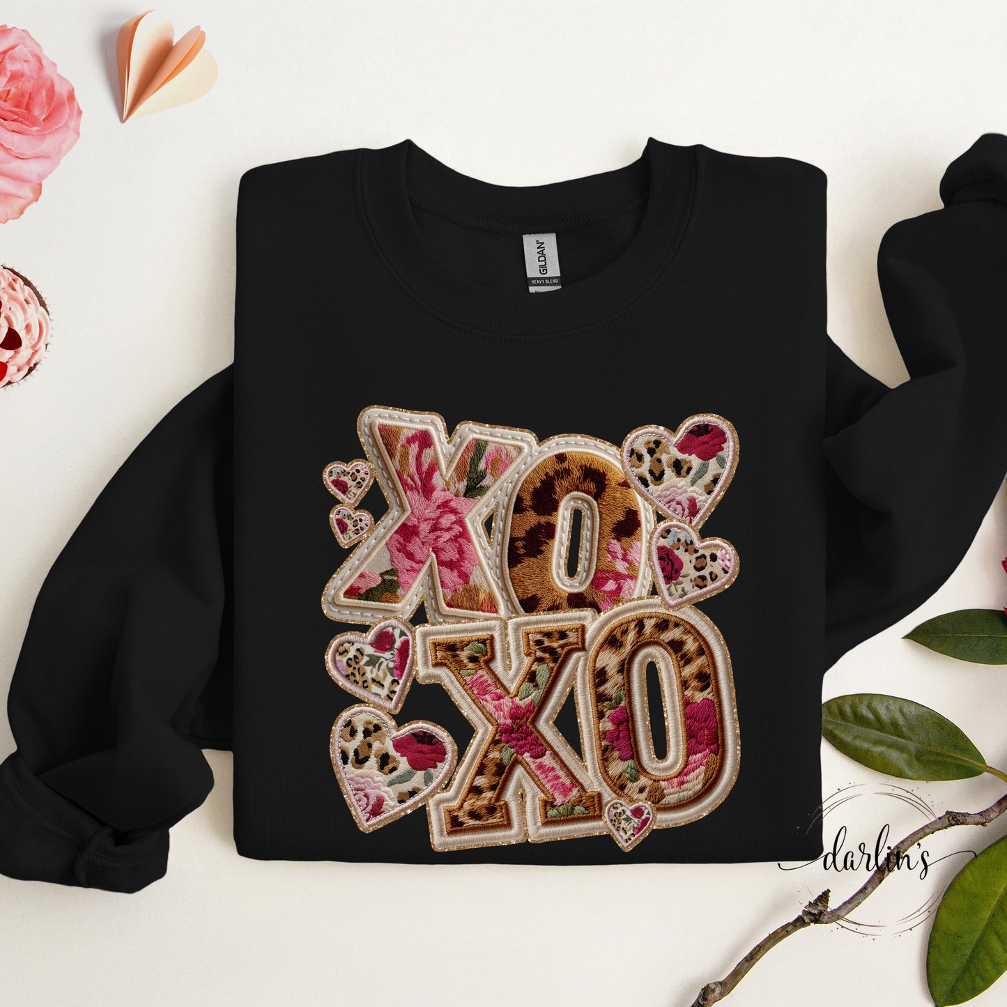 XO XO Faux Applique Shirt