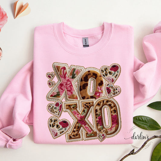 XO XO Faux Applique Shirt
