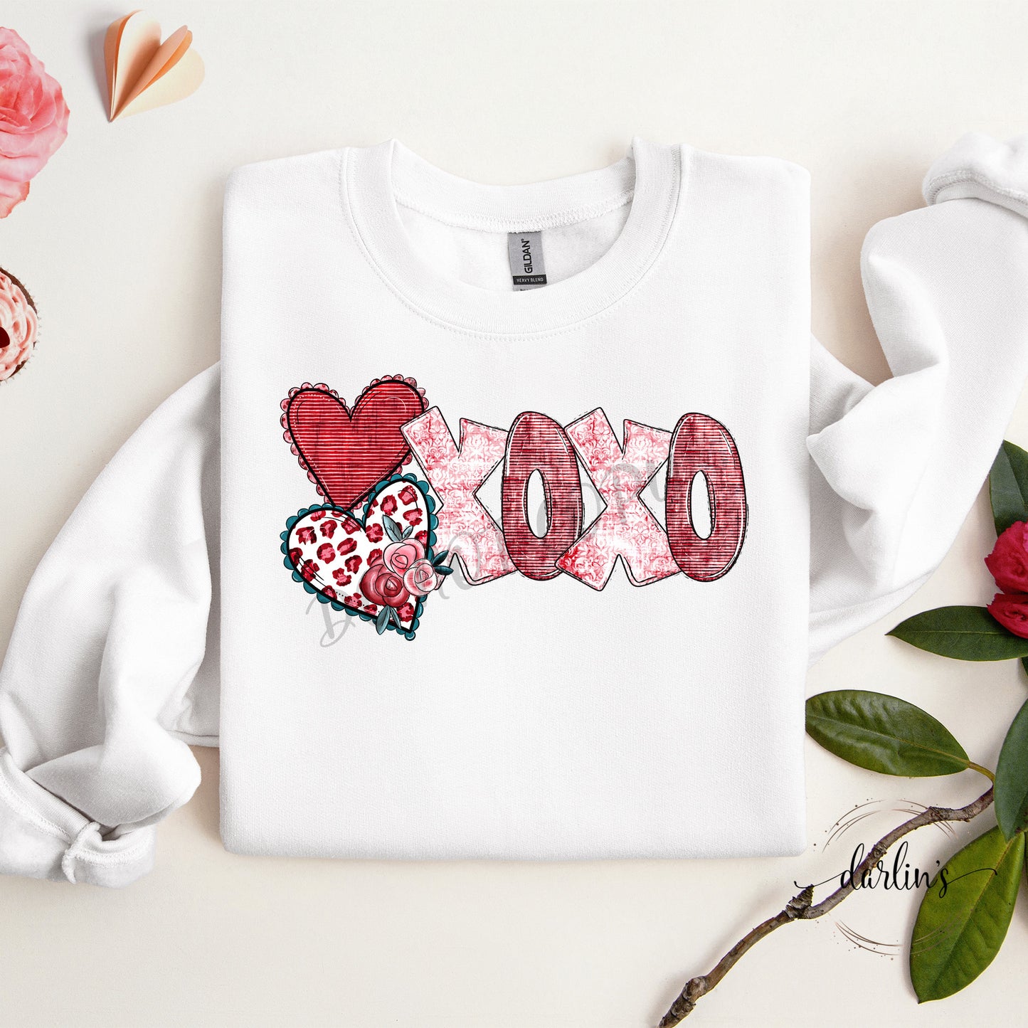 XOXO Stacked Hearts Shirt