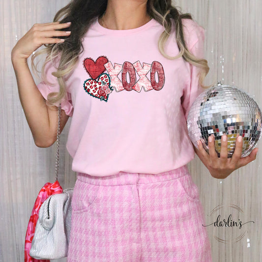 XOXO Stacked Hearts Shirt
