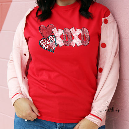 XOXO Stacked Hearts Shirt