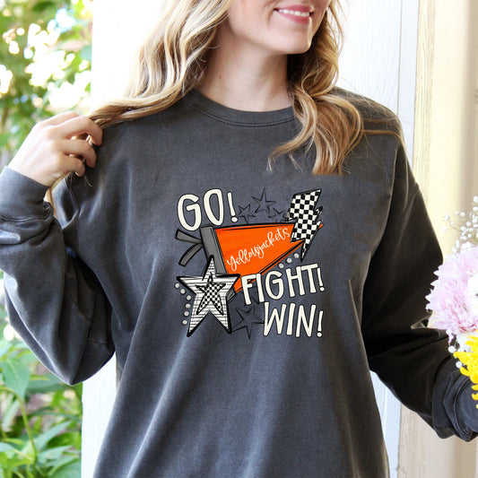 Yellowjackets - Orange Go Fight Win Pennants Shirt