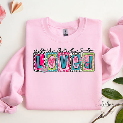 You Are So Loved Boxed Letters Shirt
