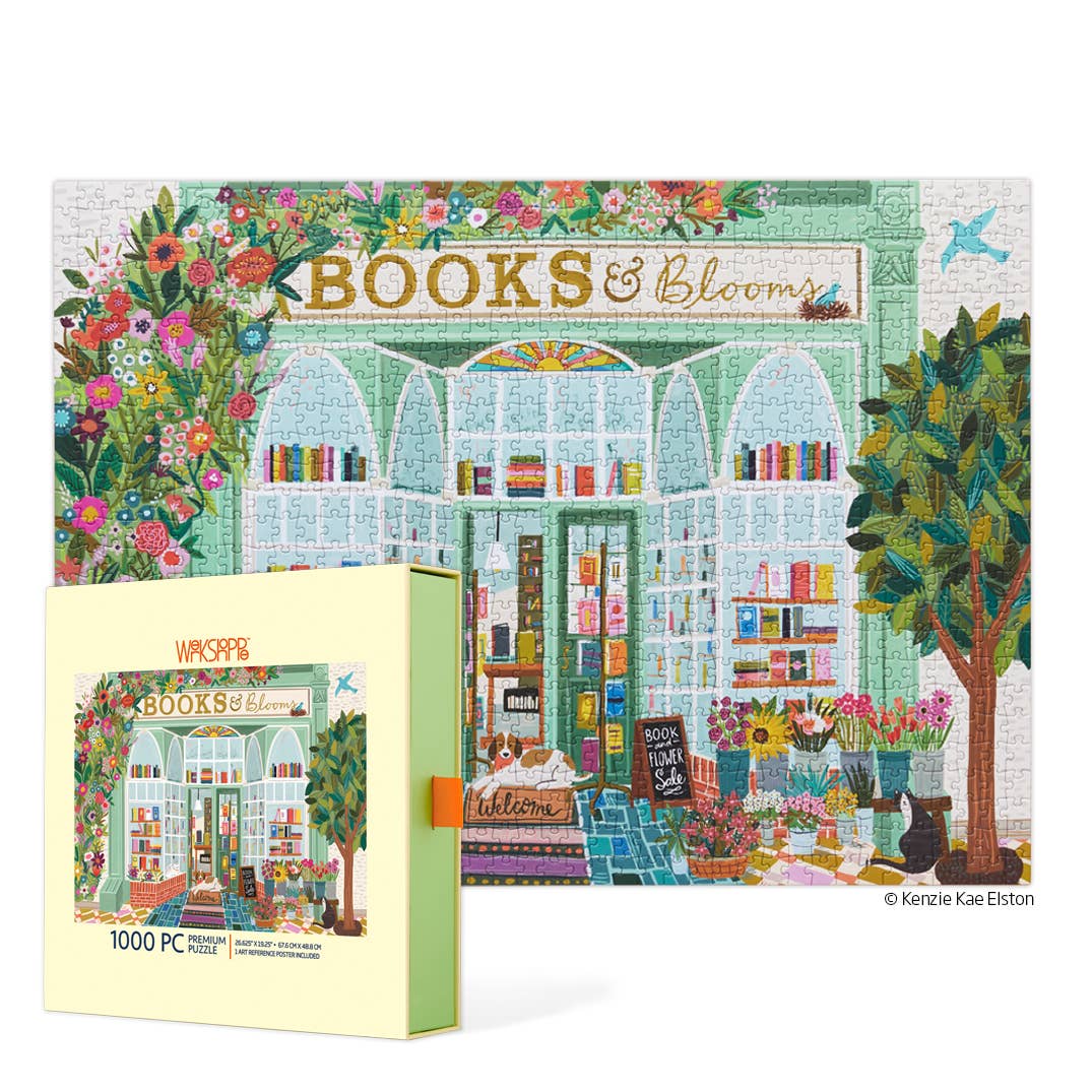 Books And Blooms 1000 Piece Puzzle