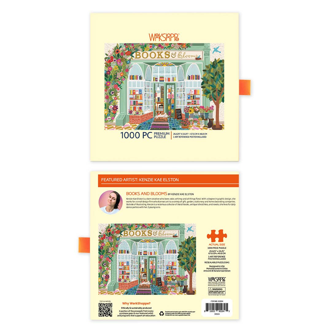 Books And Blooms 1000 Piece Puzzle