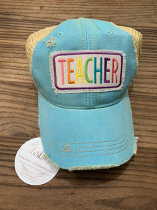 Blue Teacher Hat