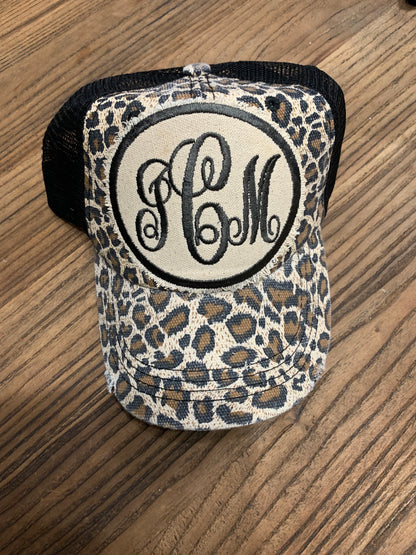 Monogrammed Hats by Darlins